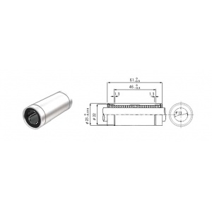 بلبرینگ خطی LM13L ساخت کره