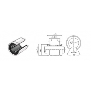 بلبرینگ خطی LM35 OP ساخت کره