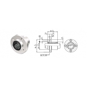 بلبرینگ خطی فلنج دار LMFP40 Pilot ساخت کره